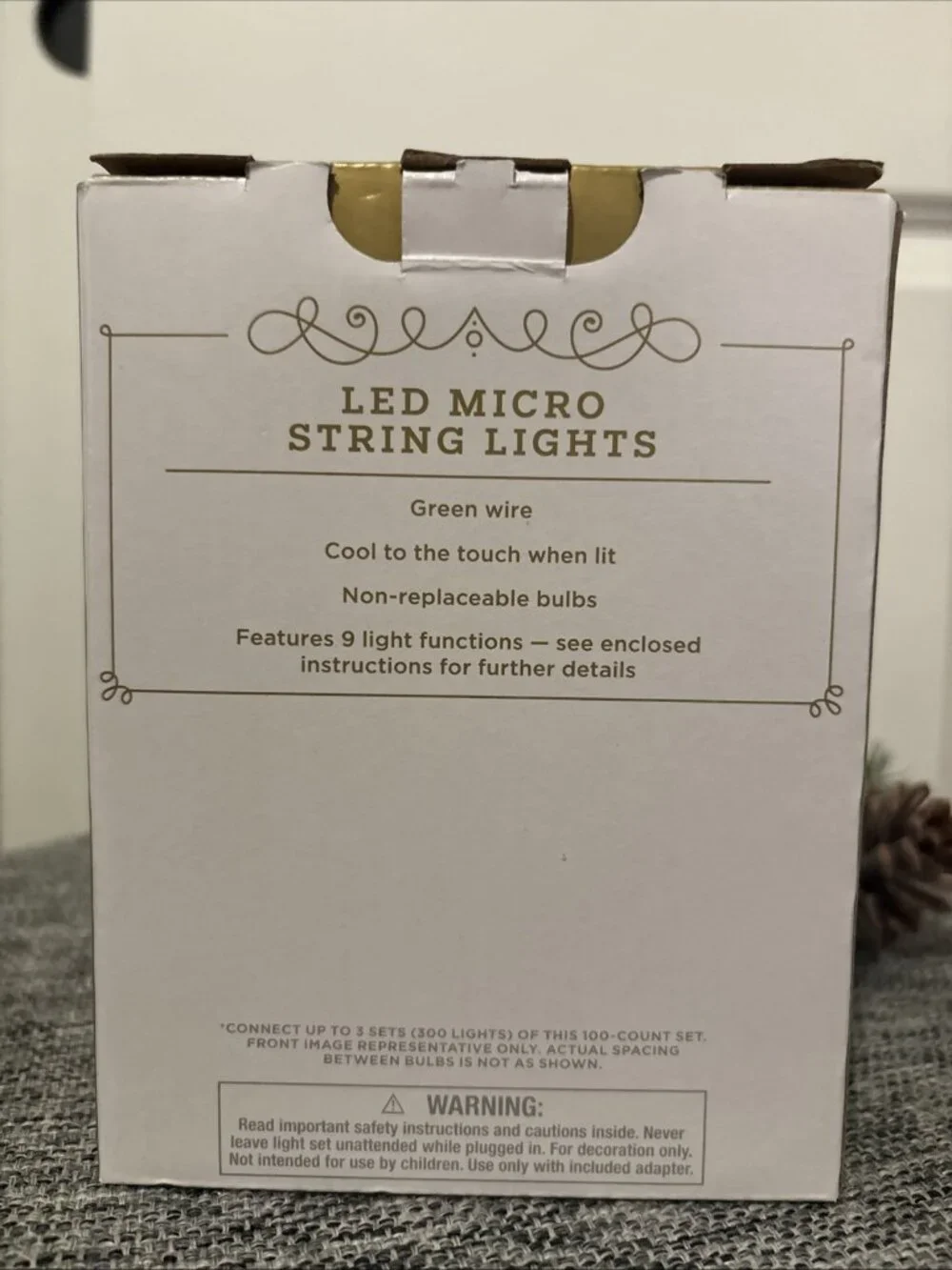 New Wondershop LED Micro Holiday String Lights BLUE  8’3” 100 Lights NIB
